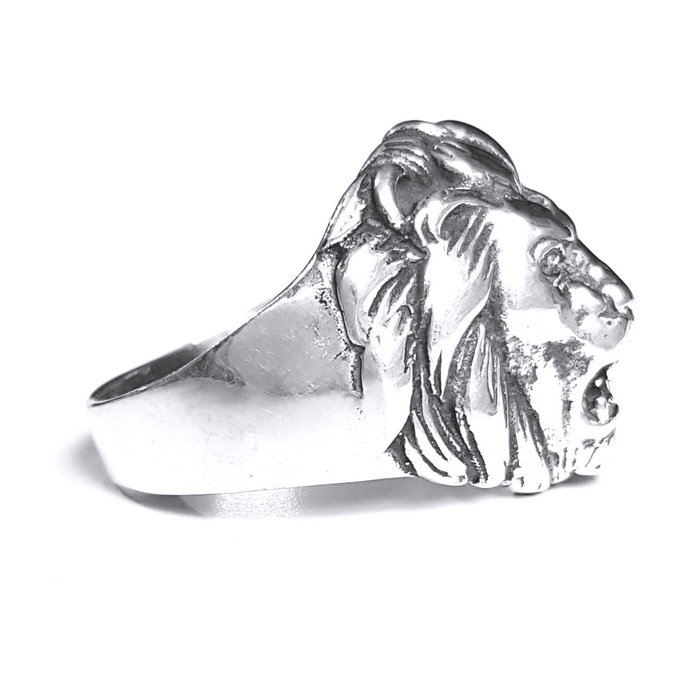 Inel argint 925 cu cap de leu, Leon [3]