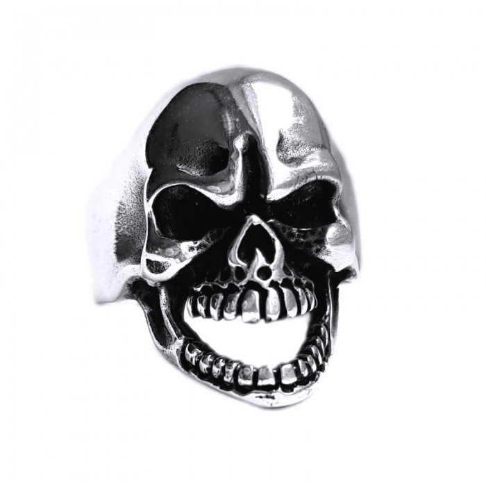Inel argint 925 cu craniu, Mad Skull [1]