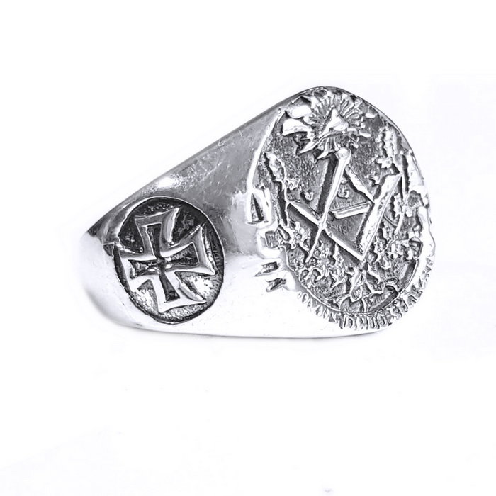 Inel argint 925 cu cruce si simboluri malteze , Ritual [2]