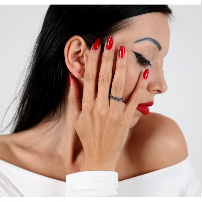 Inel argint 925 cu design special si aspect vintage Be Special [4]