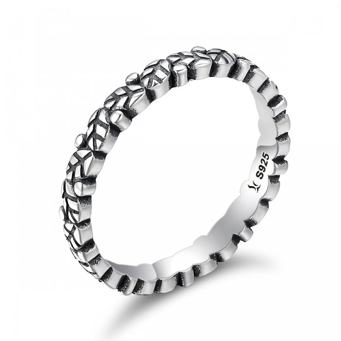 Inel argint 925 cu frunze si aspect vintage - Be Authentic IST0033 [1]