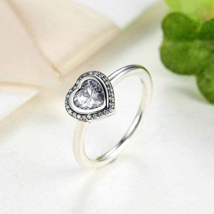 Inel argint 925 cu inimioara si zirconii albe IST0013 [3]