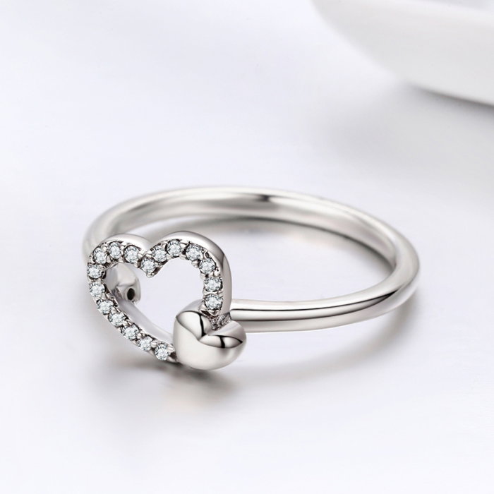 Inel argint 925 cu inimioare si zirconii - Be in Love IST0040 [5]