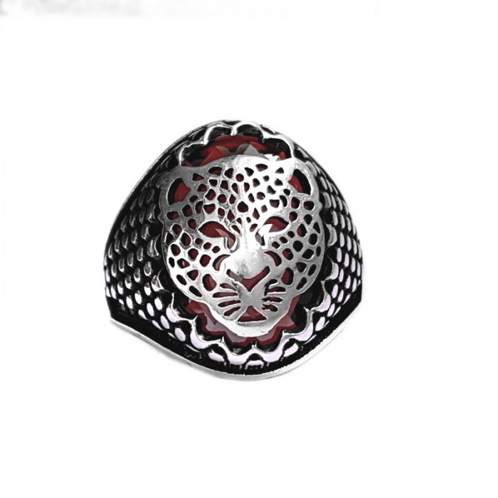 Inel argint 925 cu jaguar leopard puma si zirconiu [1]