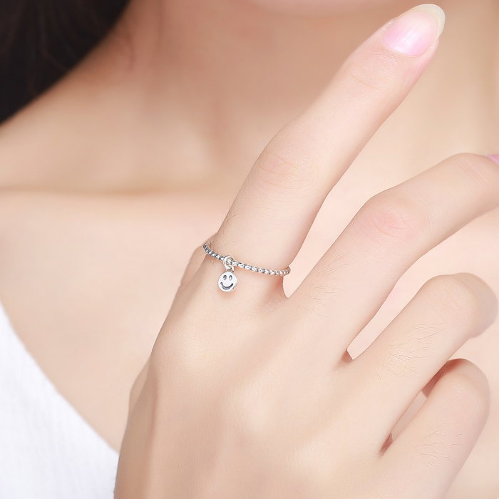 Inel argint 925 cu talisman fata zambitoare Smiley Face - Be Authentic IST0034 [5]