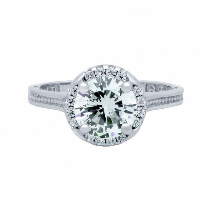 Inel argint 925 elegant cu zirconii [2]