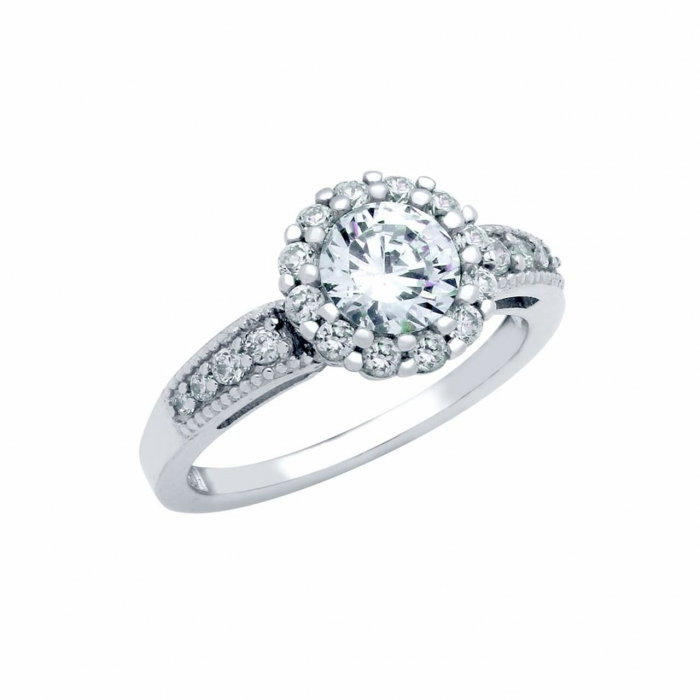 Inel argint 925 elegant cu zirconii [1]