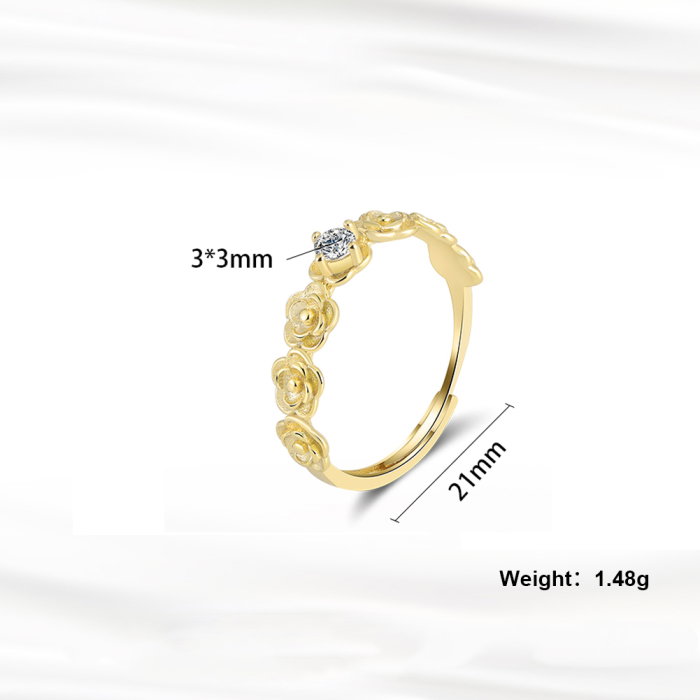 Inel argint 925 placat cu rodiu cu zirconiu [5]