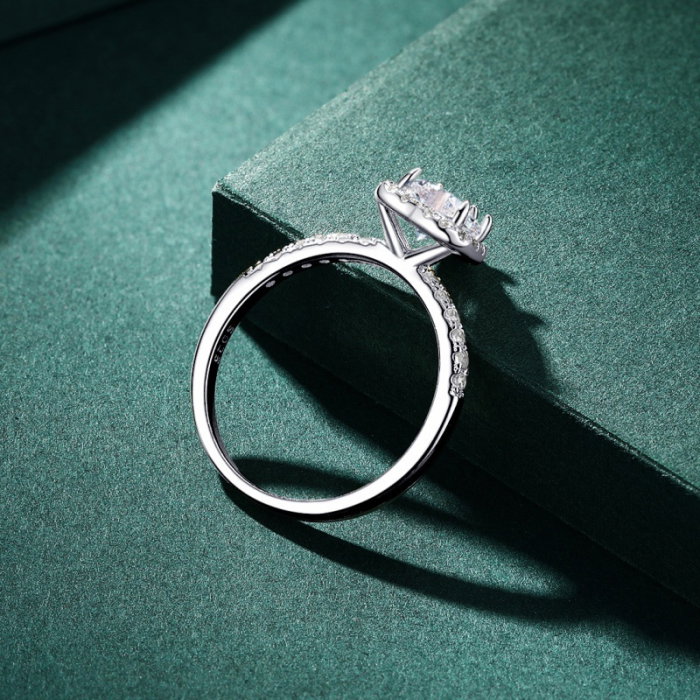 Inel argint 925 placat cu rodiu cu zirconiu [4]