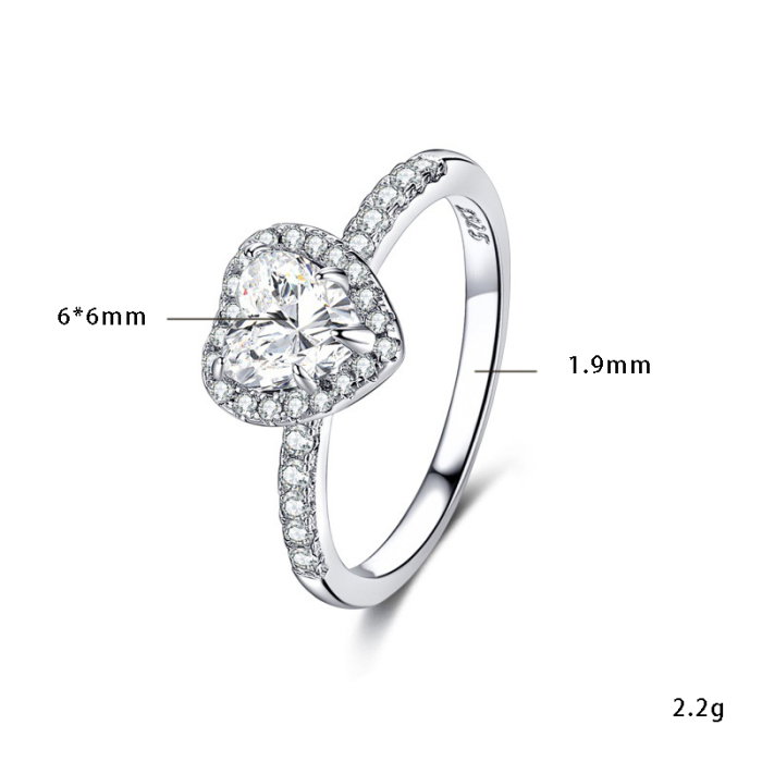 Inel argint 925 placat cu rodiu cu zirconiu [2]