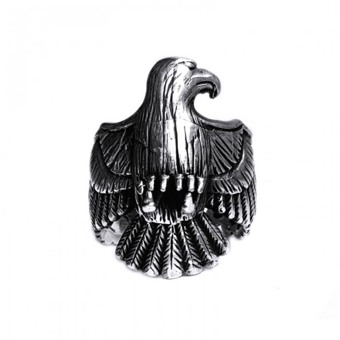 Inel argint 925 reglabil, cu vultur [2]