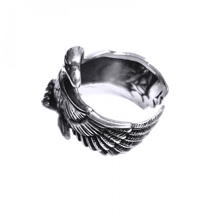 Inel argint 925 reglabil, cu vultur [3]