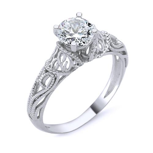 Inel argint 925 rodiat cu inimioare si zirconiu [1]