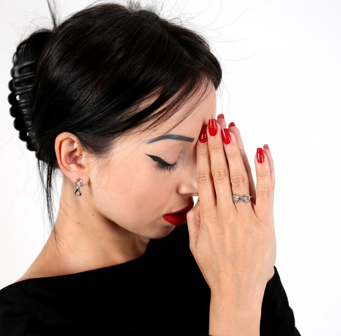 Inel argint 925 rodiat cu simbolul infinit - Infinite You IBU0032 [3]