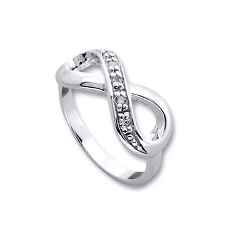 Inel argint 925 rodiat cu simbolul infinit si zirconii albe - Infinite You IBU0030 [1]