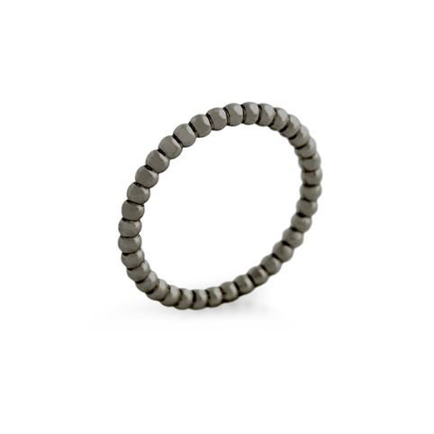 Inel negru argint 925 cu striatii ISX0501 [1]