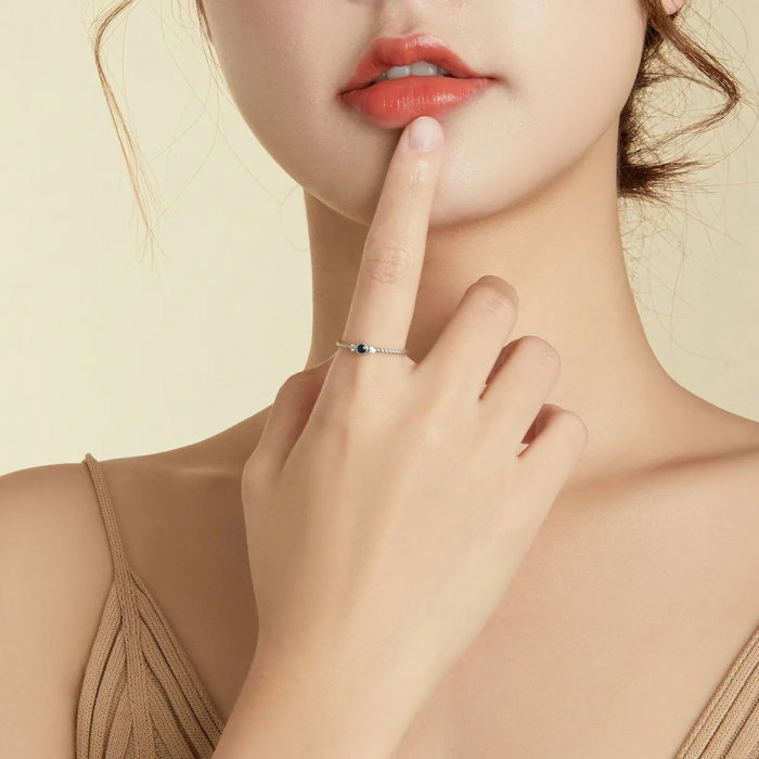 Inel argint Albastru Abisal [2]