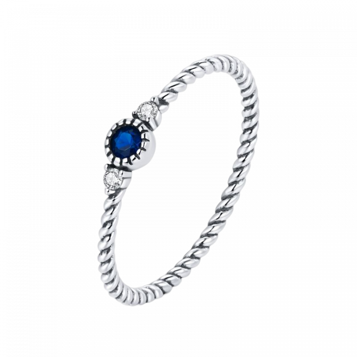 Inel argint Albastru Abisal [1]