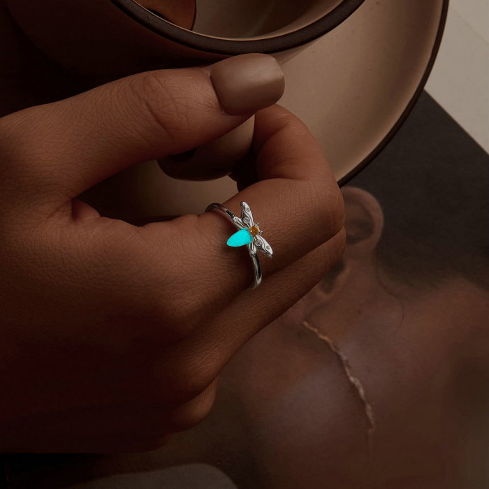 Inel argint albinuta fosforescenta [5]