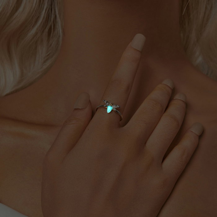 Inel argint albinuta fosforescenta [9]