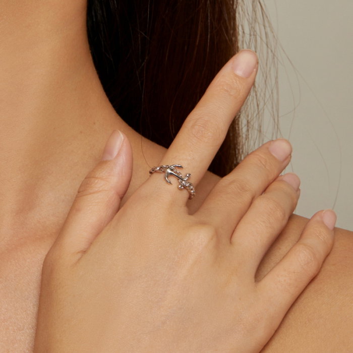 Inel argint ancora [6]