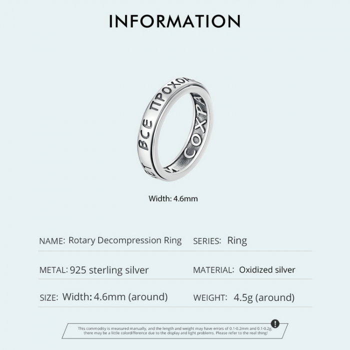 Inel argint antistres rotativ cu mesaj pozitiv [11]