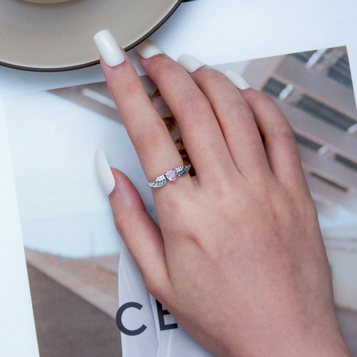 Inel argint aripi de inger [6]