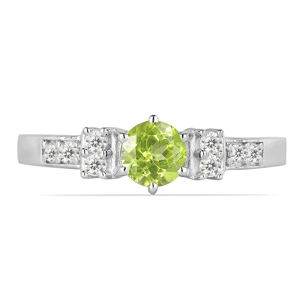 Inel argint Artemisia, 925, cu peridot si zirconiu alb - IVA0011 [2]