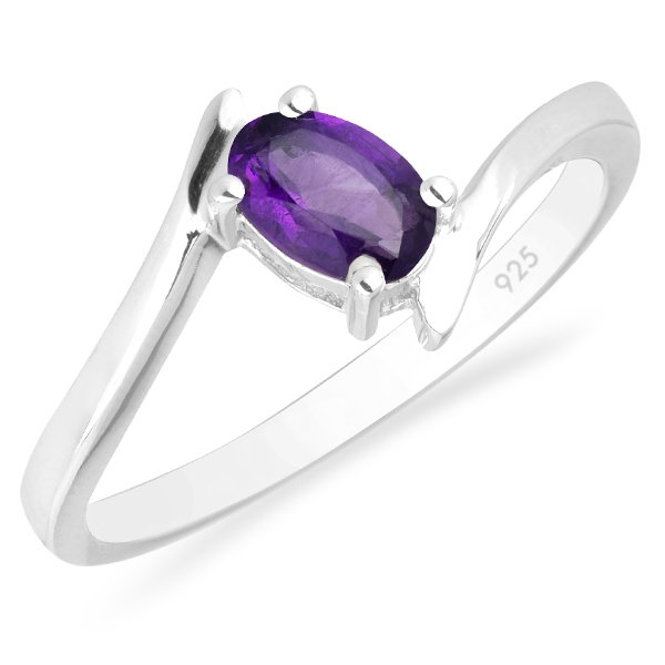 Inel argint Aurora, 925, cu ametist african - IVA0030 [1]