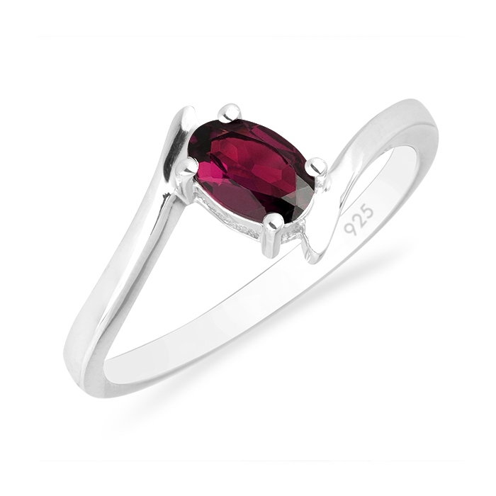 Inel argint Aurora, 925, cu piatra rosie - IVA00036 [1]
