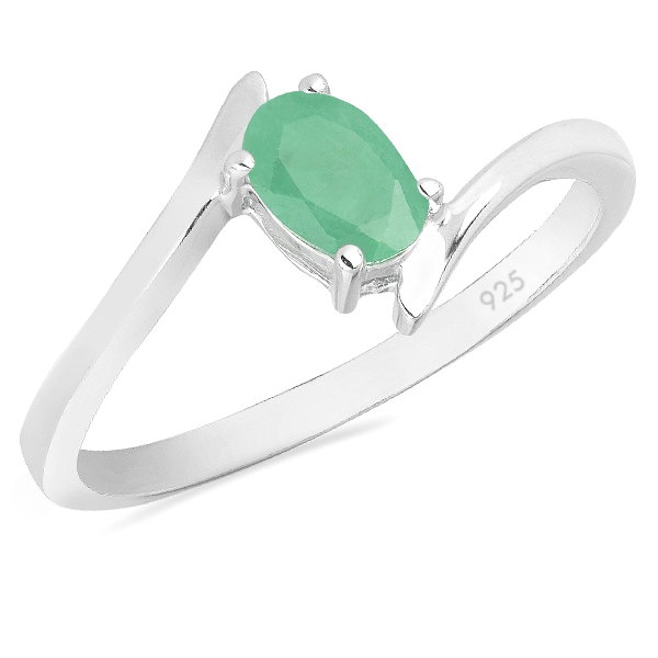 Inel argint Aurora, 925, cu smarald - IVA0037 [1]