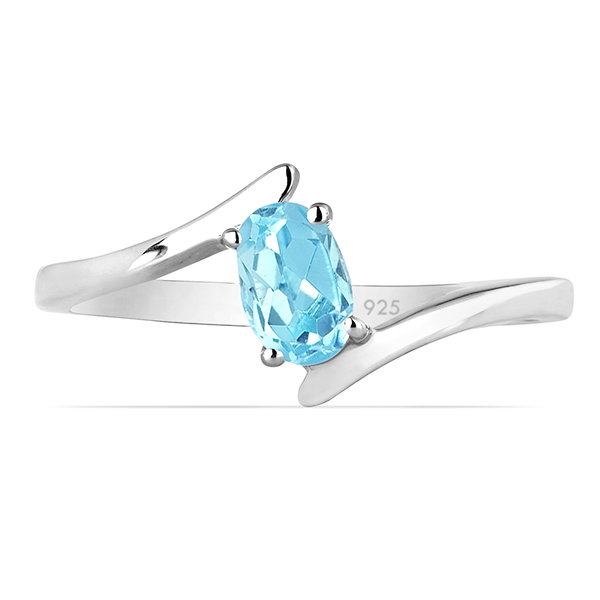 Inel argint Aurora, 925, cu topaz albastru elvetian - IVA0040 [2]