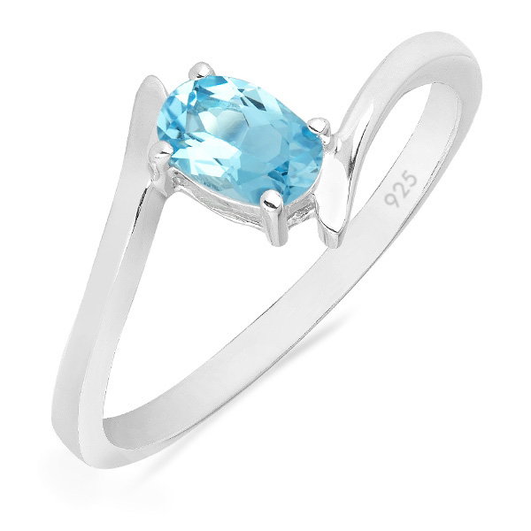 Inel argint Aurora, 925, cu topaz albastru elvetian - IVA0040 [1]