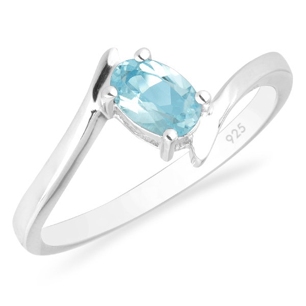 Inel argint Aurora, 925, cu topaz Blue Sky - IVA0038 [1]