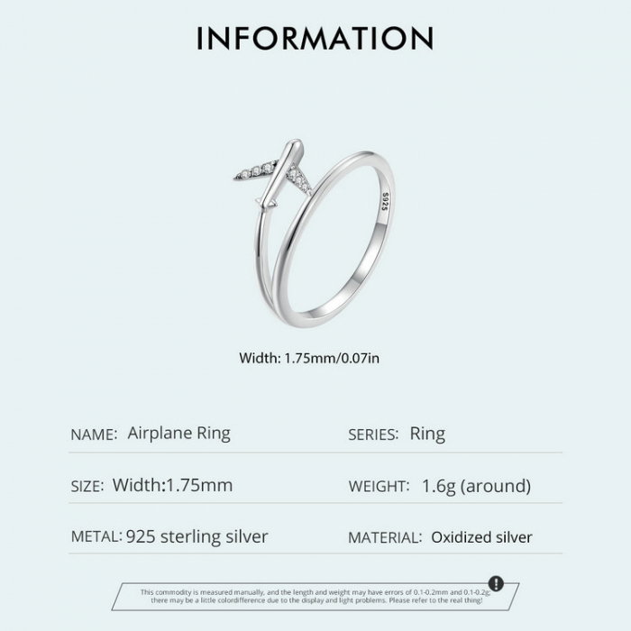 Inel argint avion [8]