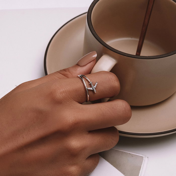 Inel argint avion [7]