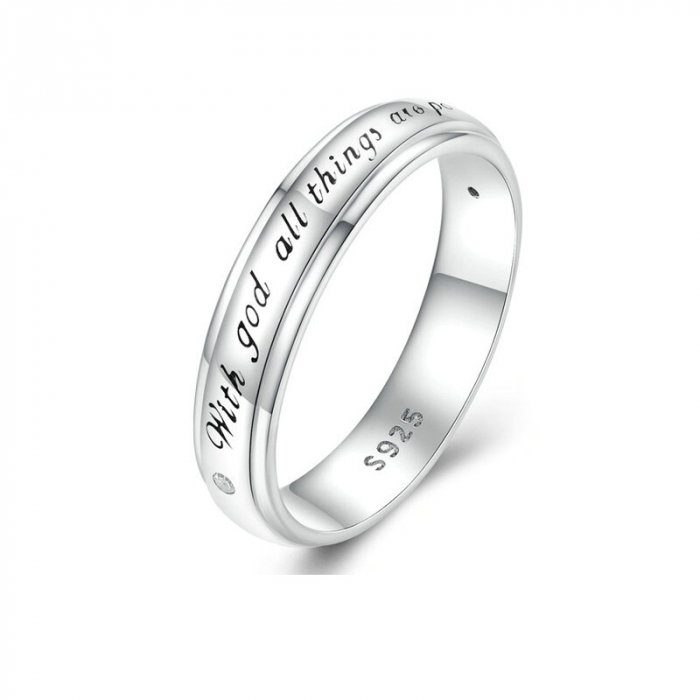 Inel argint credinta placat cu rodiu [1]