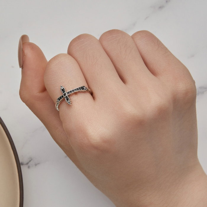 Inel argint cruce de epoca [2]