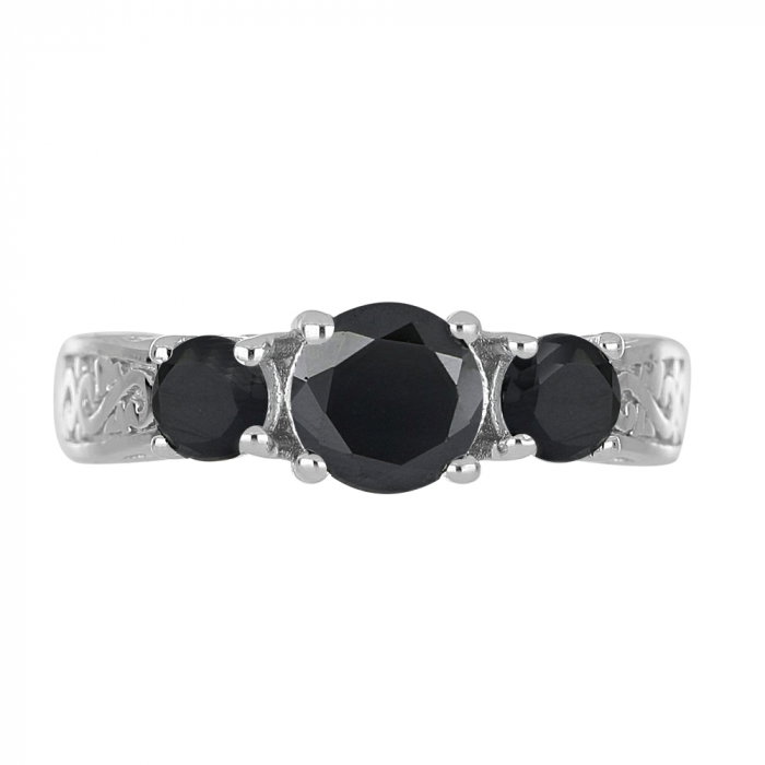 Inel argint cu 3 pietre de Onix - IVA0110 [3]