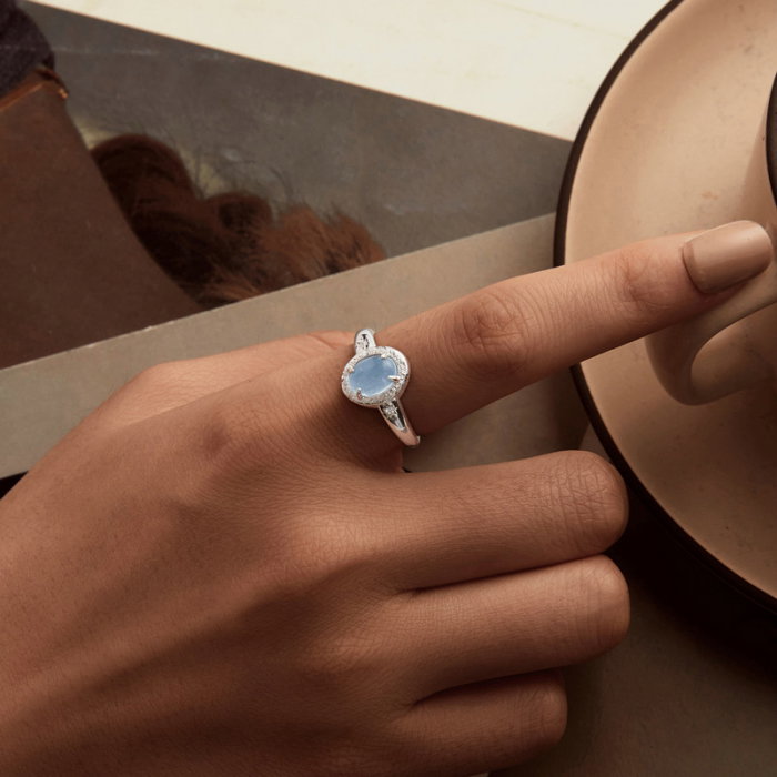 Inel argint cu acvamarin [6]