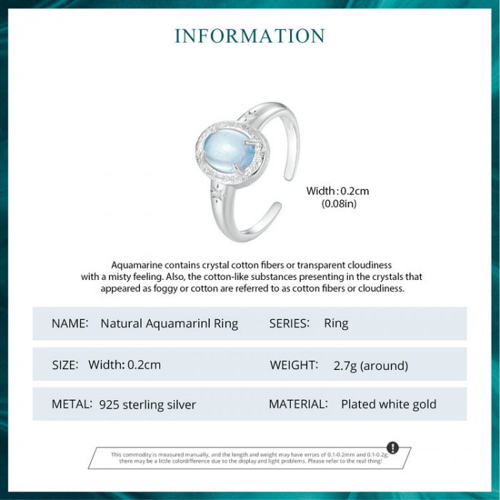 Inel argint cu acvamarin [10]