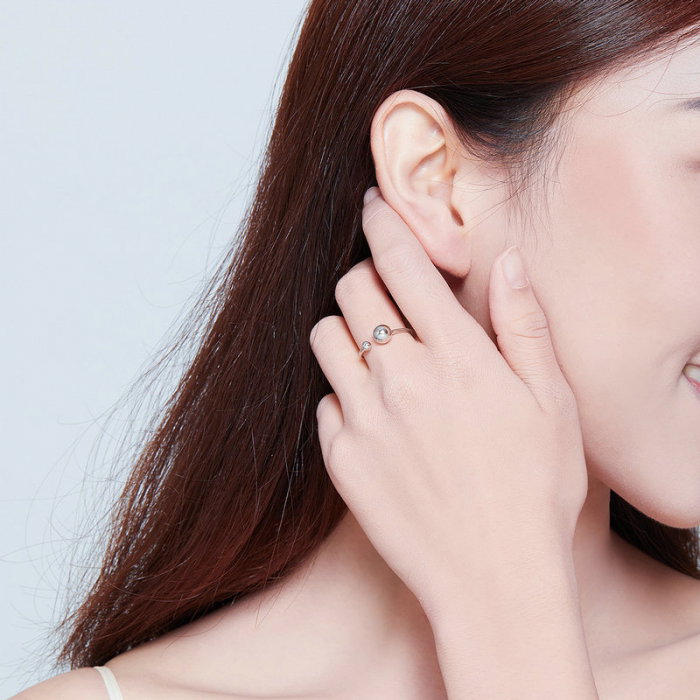 Inel argint cu bilute [9]