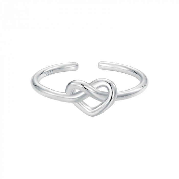 Inel argint cu inimioara inodata [1]