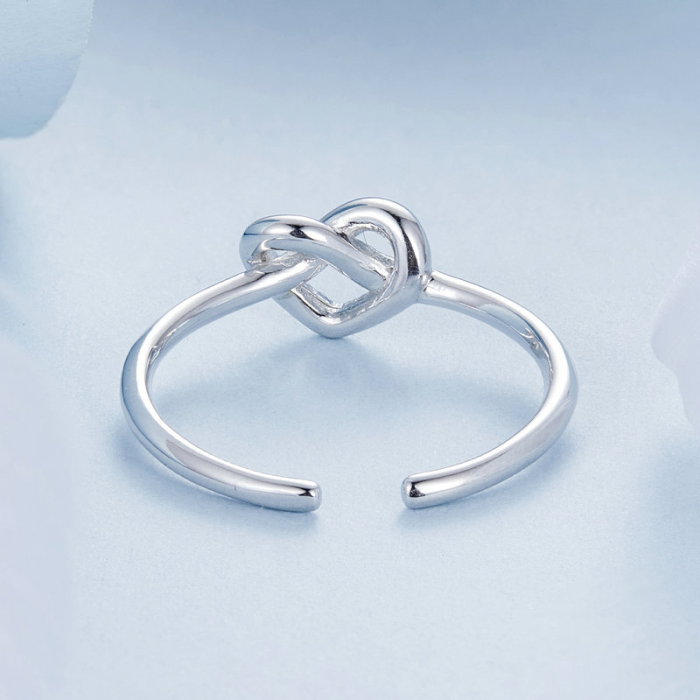 Inel argint cu inimioara inodata [7]