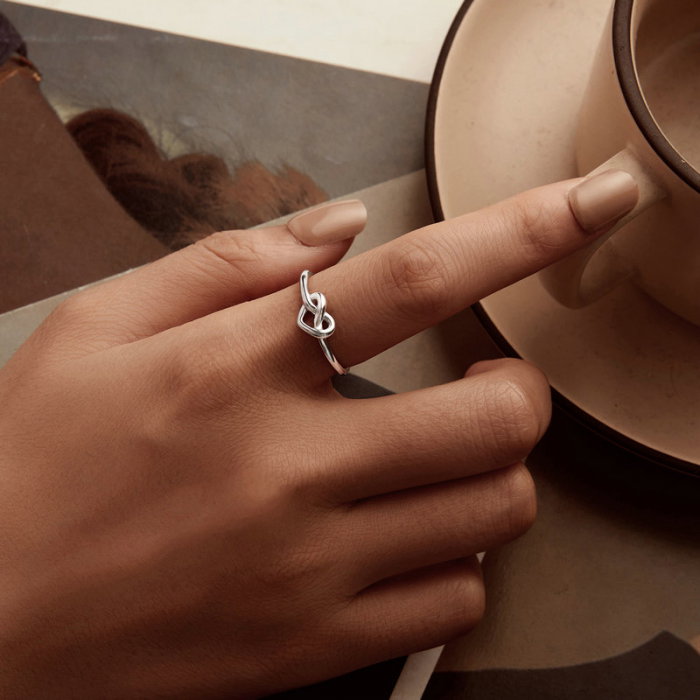 Inel argint cu inimioara inodata [6]