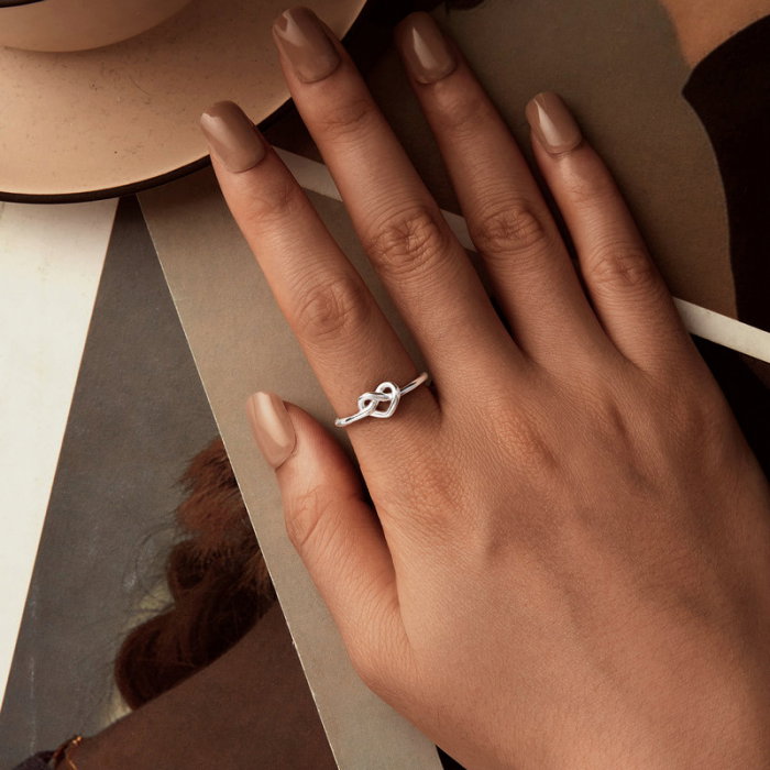 Inel argint cu inimioara inodata [8]