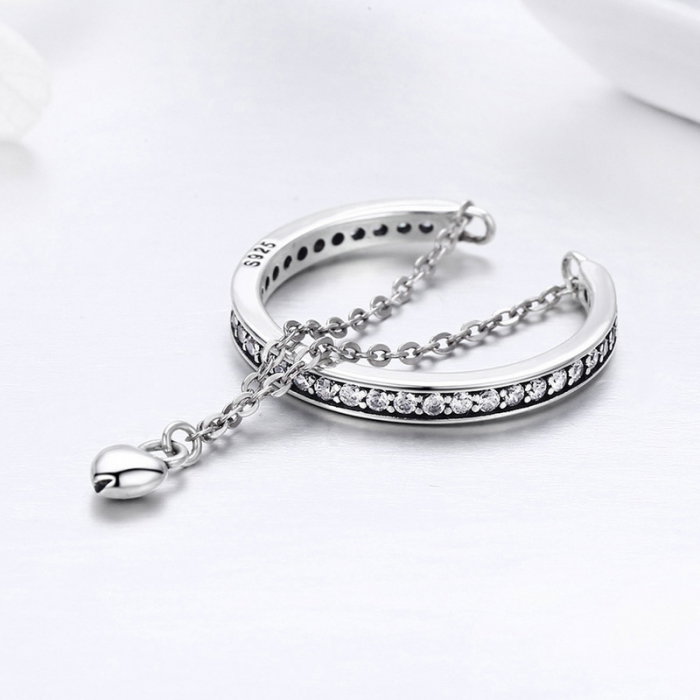 Inel argint cu lant si inimioara [5]