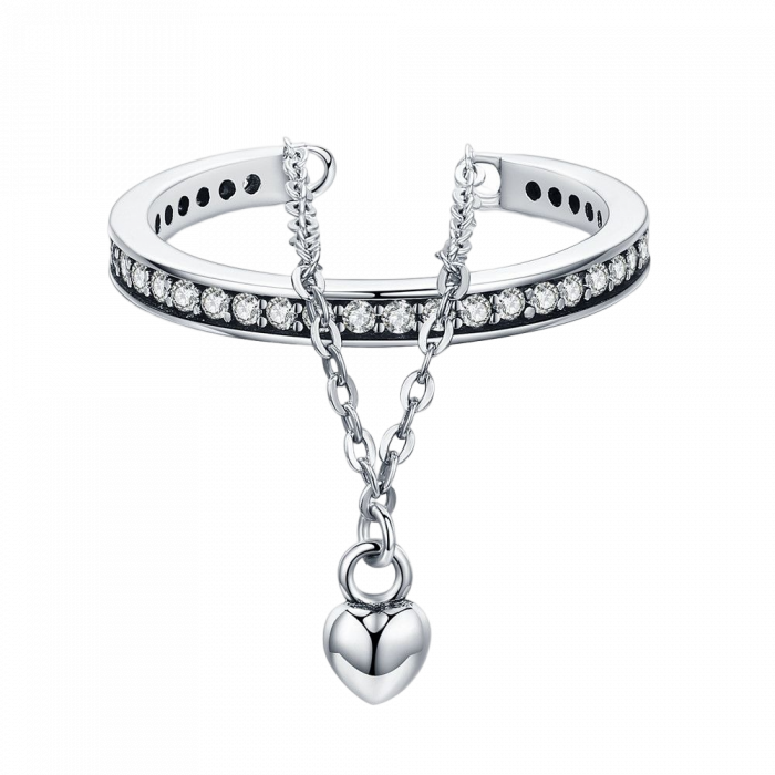 Inel argint cu lant si inimioara [1]