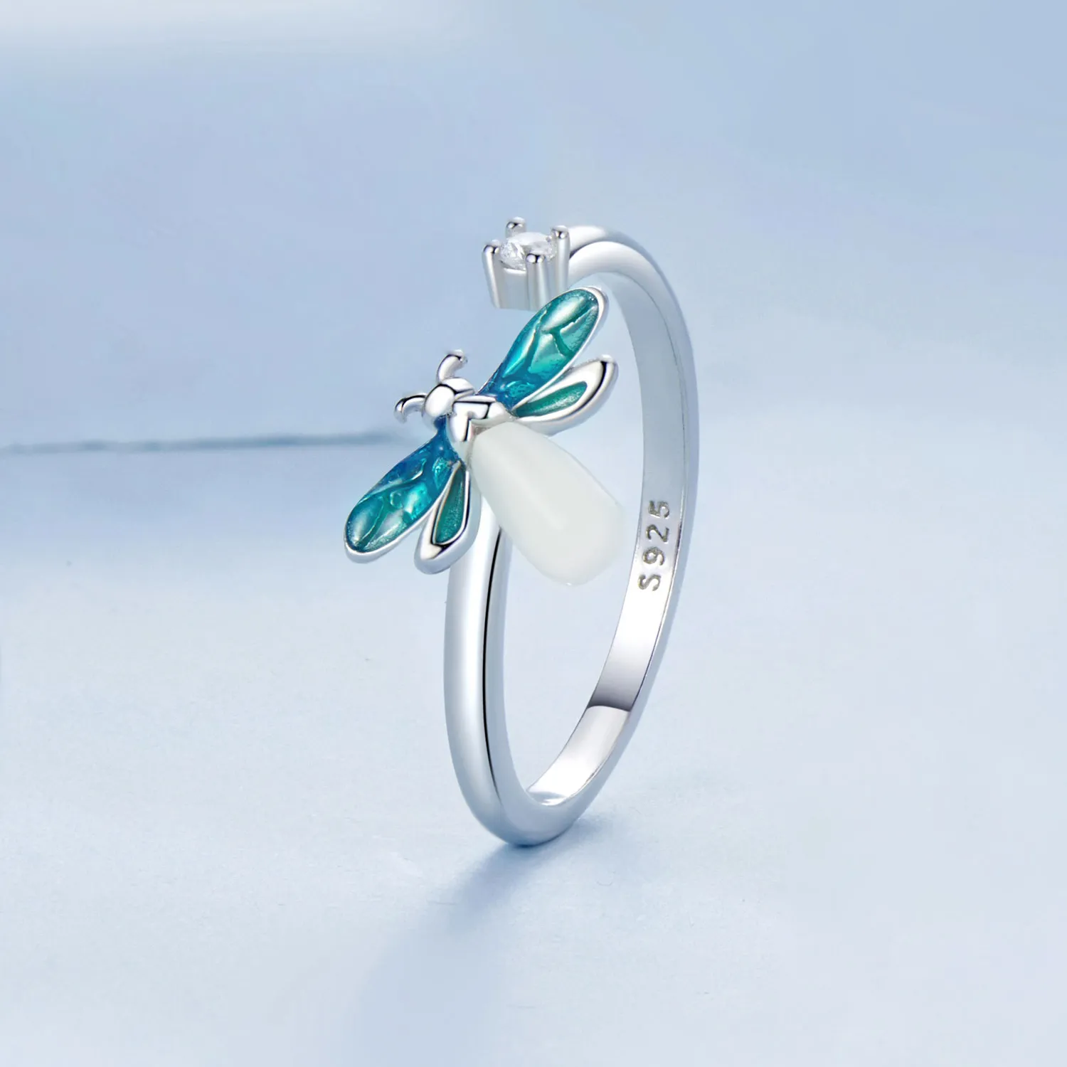 Inel argint cu licurici fosforescent [5]