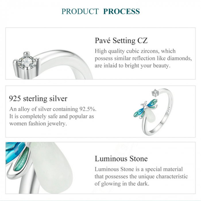 Inel argint cu licurici fosforescent [7]